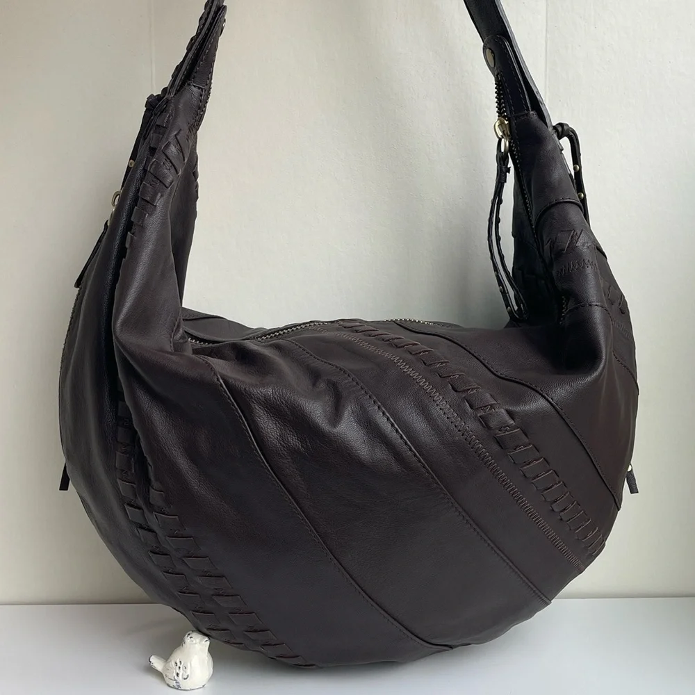 orYANY Tori Washed Lamb Leather Hobo Bag